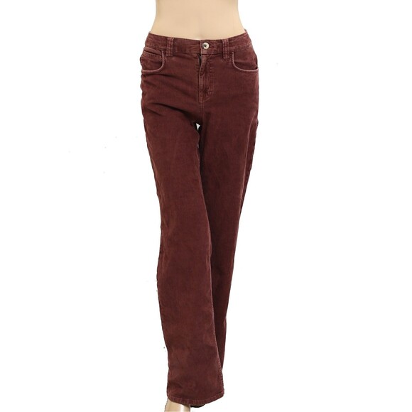 Free People We The Free Mid-Rise Cord Straight Leg Pants Jeans XS New 279400